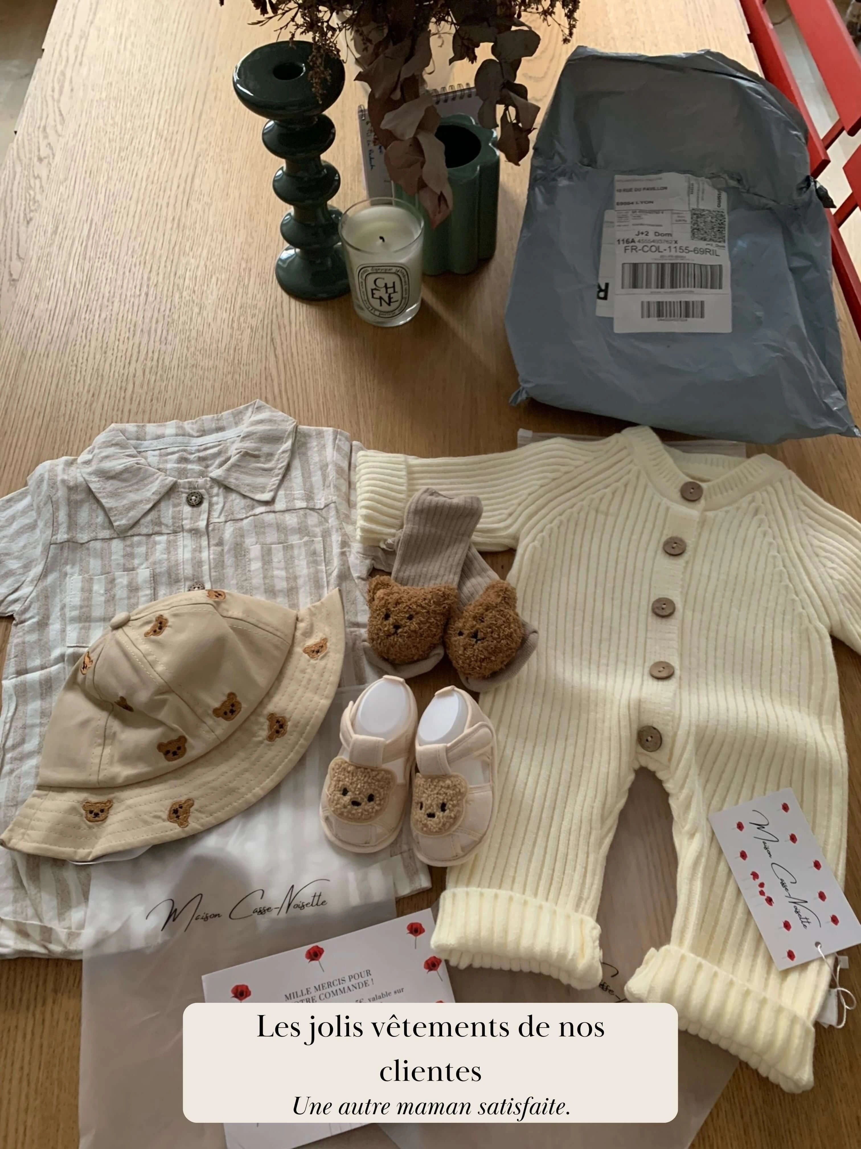 Knitted Comfort - The Cozy Knit Bib Overalls with Matching Booties