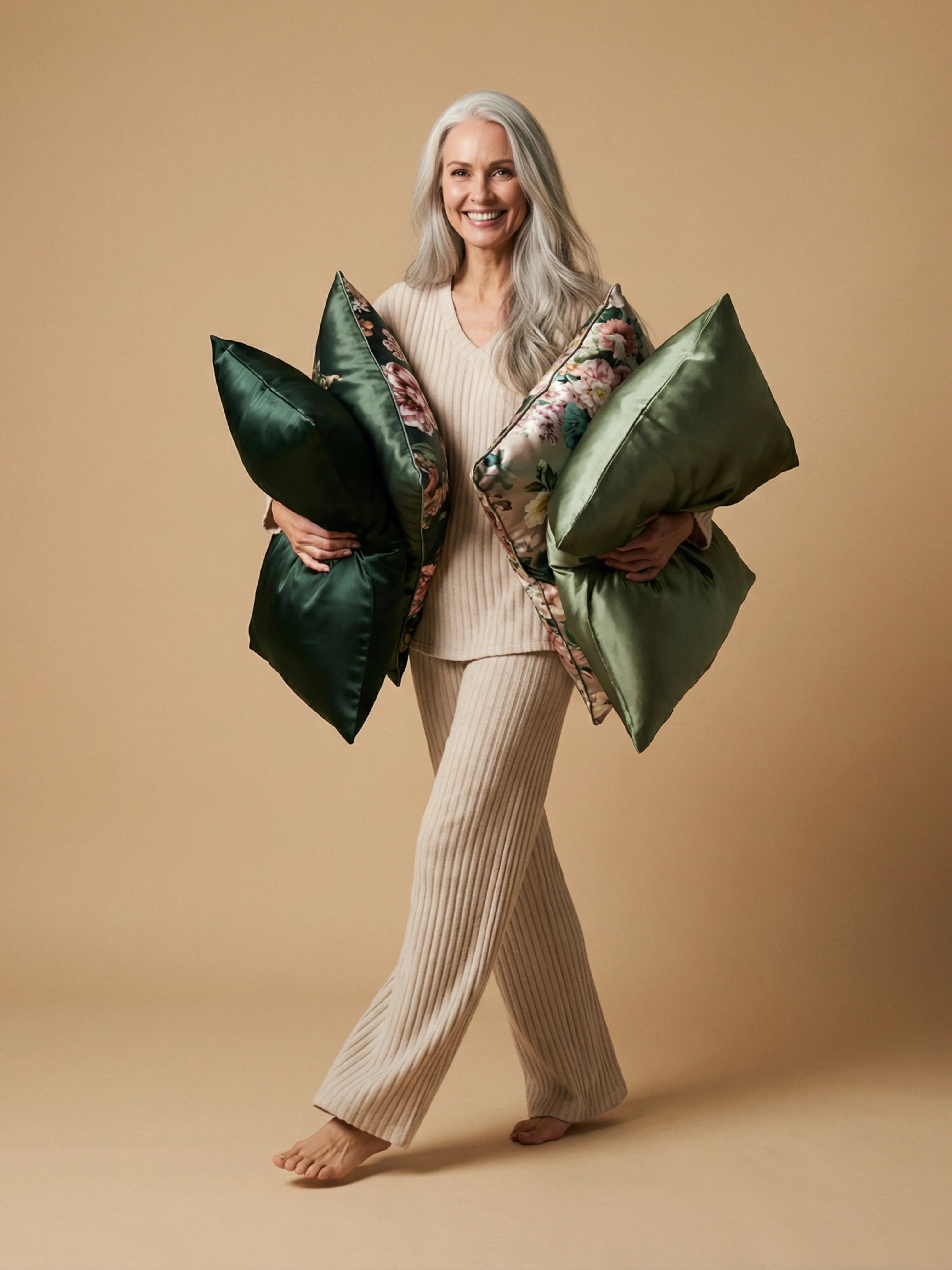 Ultra-Comfortable Knit & Relaxed Elegance | Women's Loungewear Pajamas in Rib Knit