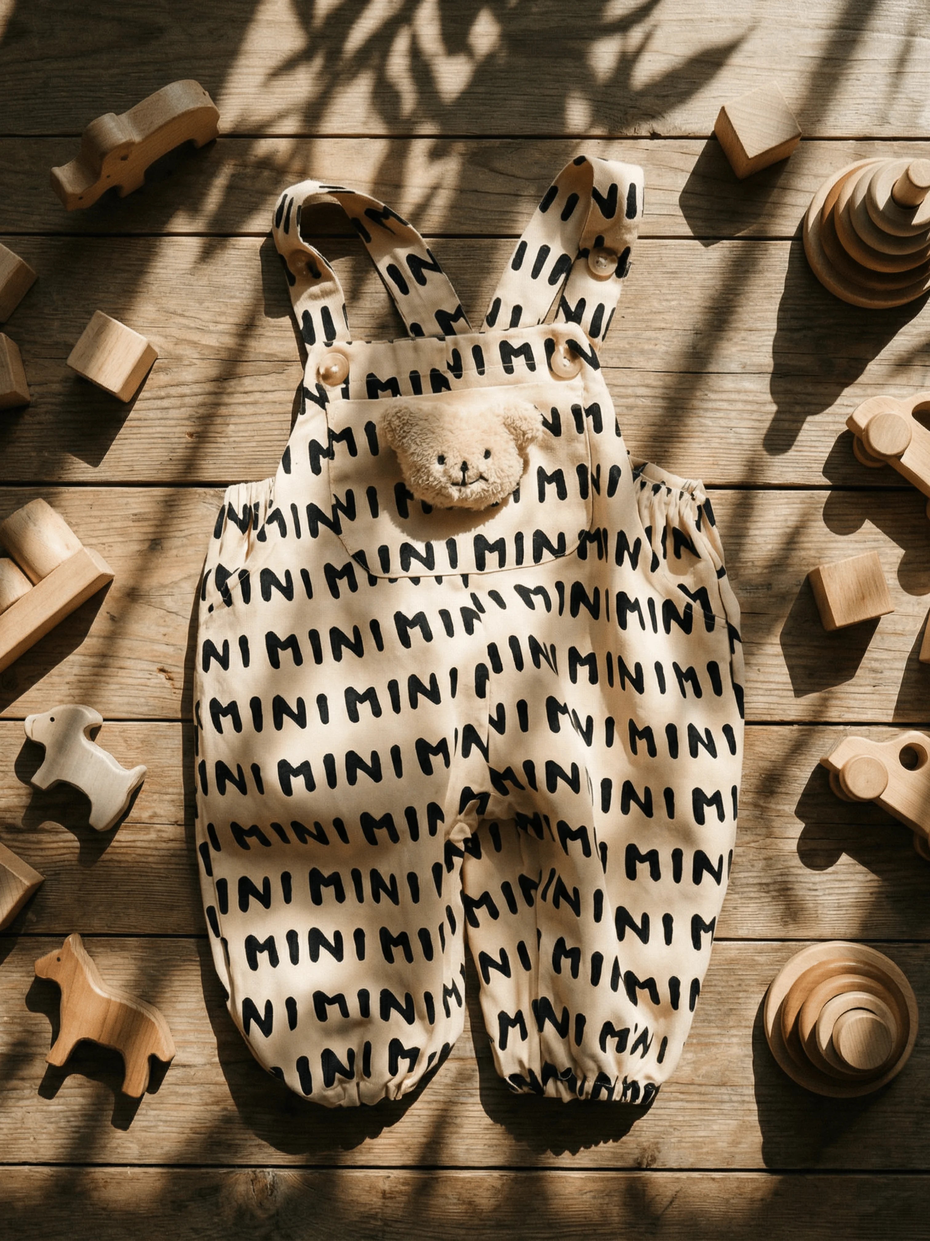 Embroidered Bear & Absolute Softness - The Overalls That Everyone Loves