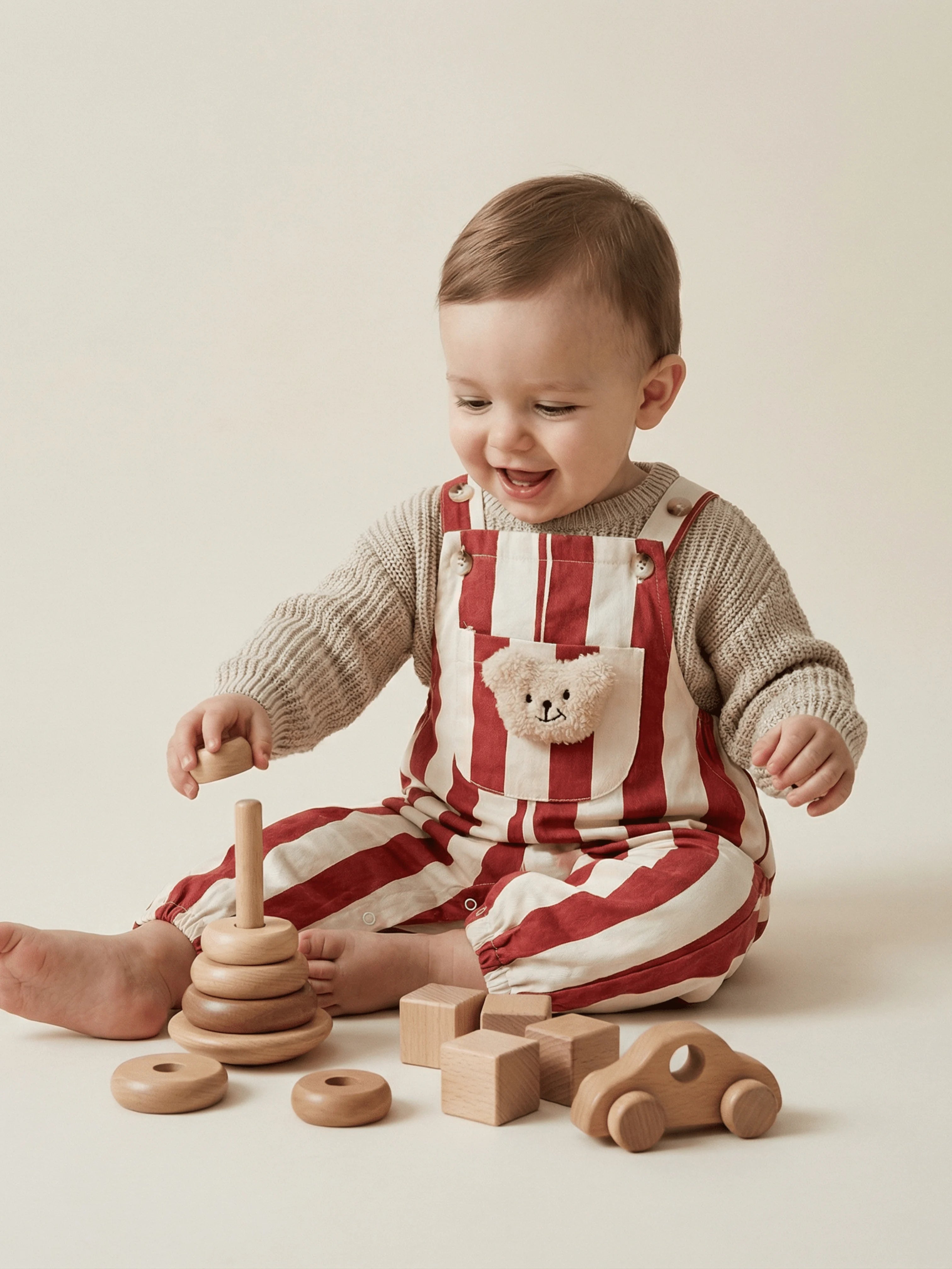 Embroidered Bear & Absolute Softness - The Overalls That Everyone Loves